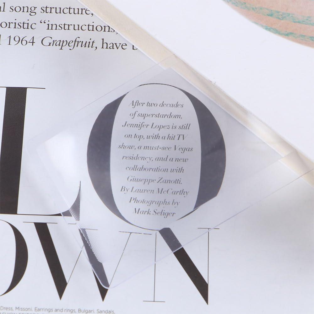 Lupas de Bolsillo Vctitil 100 Piezas 3X Aumento Transparente