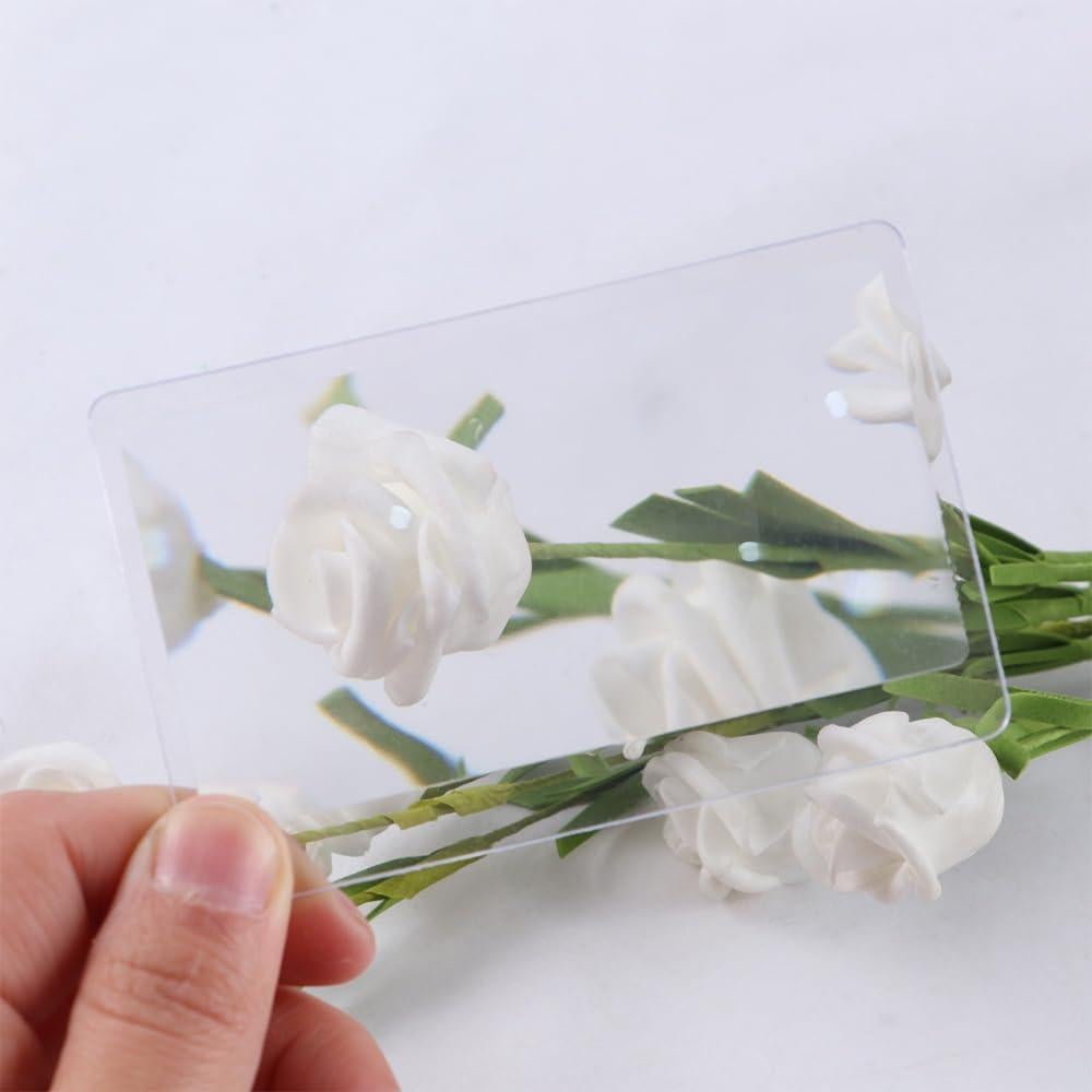 Lupas de Bolsillo Vctitil 100 Piezas 3X Aumento Transparente