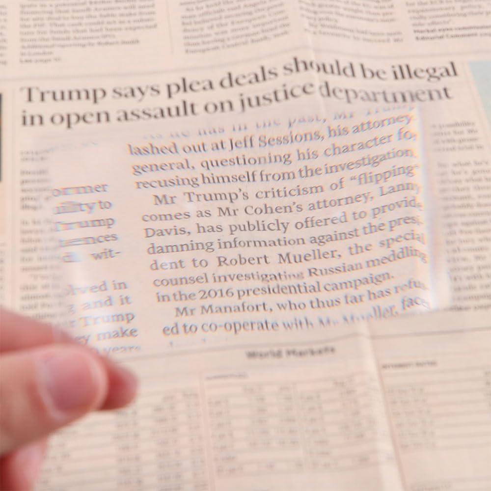 Lupas de Bolsillo Vctitil 100 Piezas 3X Aumento Transparente