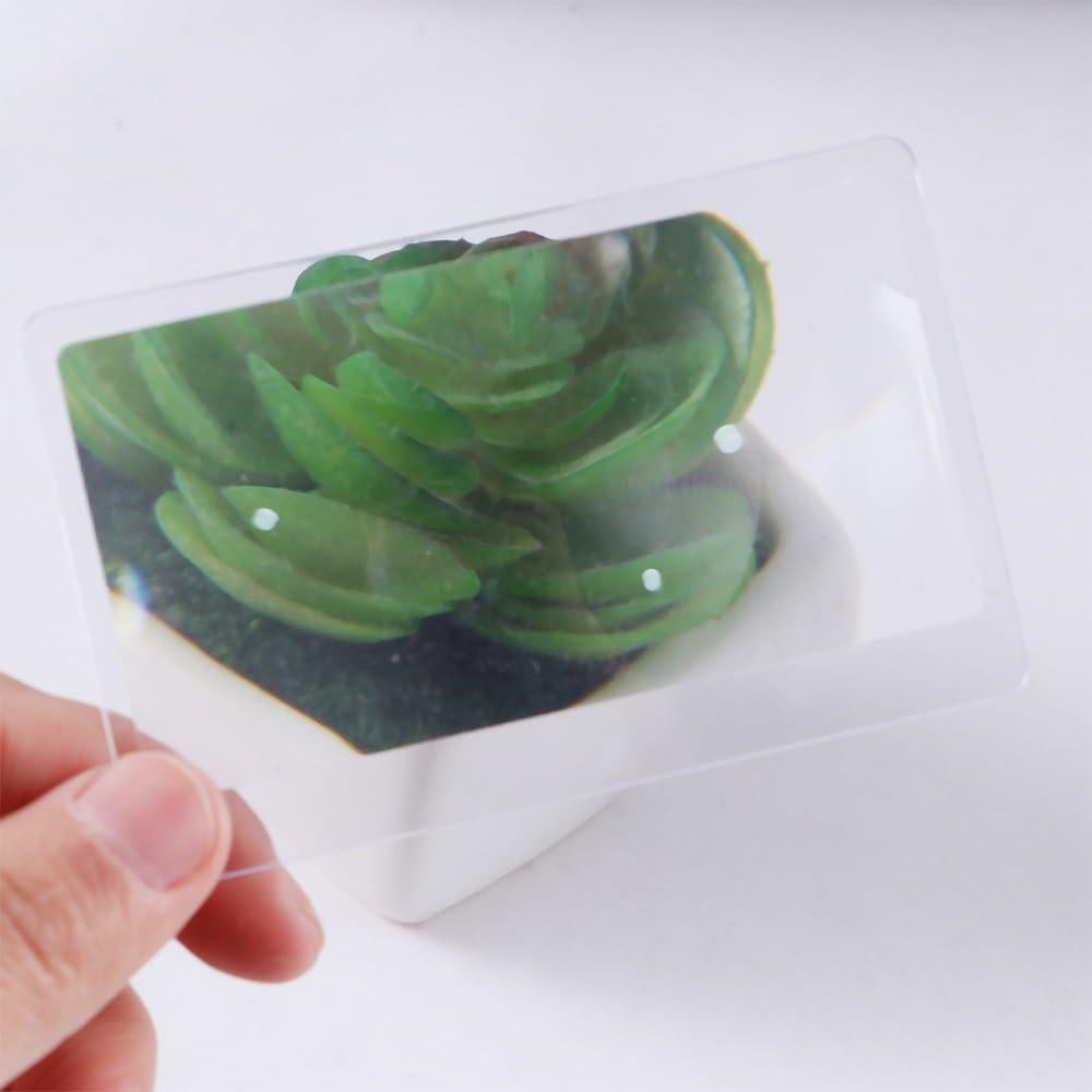 Lupas de Bolsillo Vctitil 100 Piezas 3X Aumento Transparente