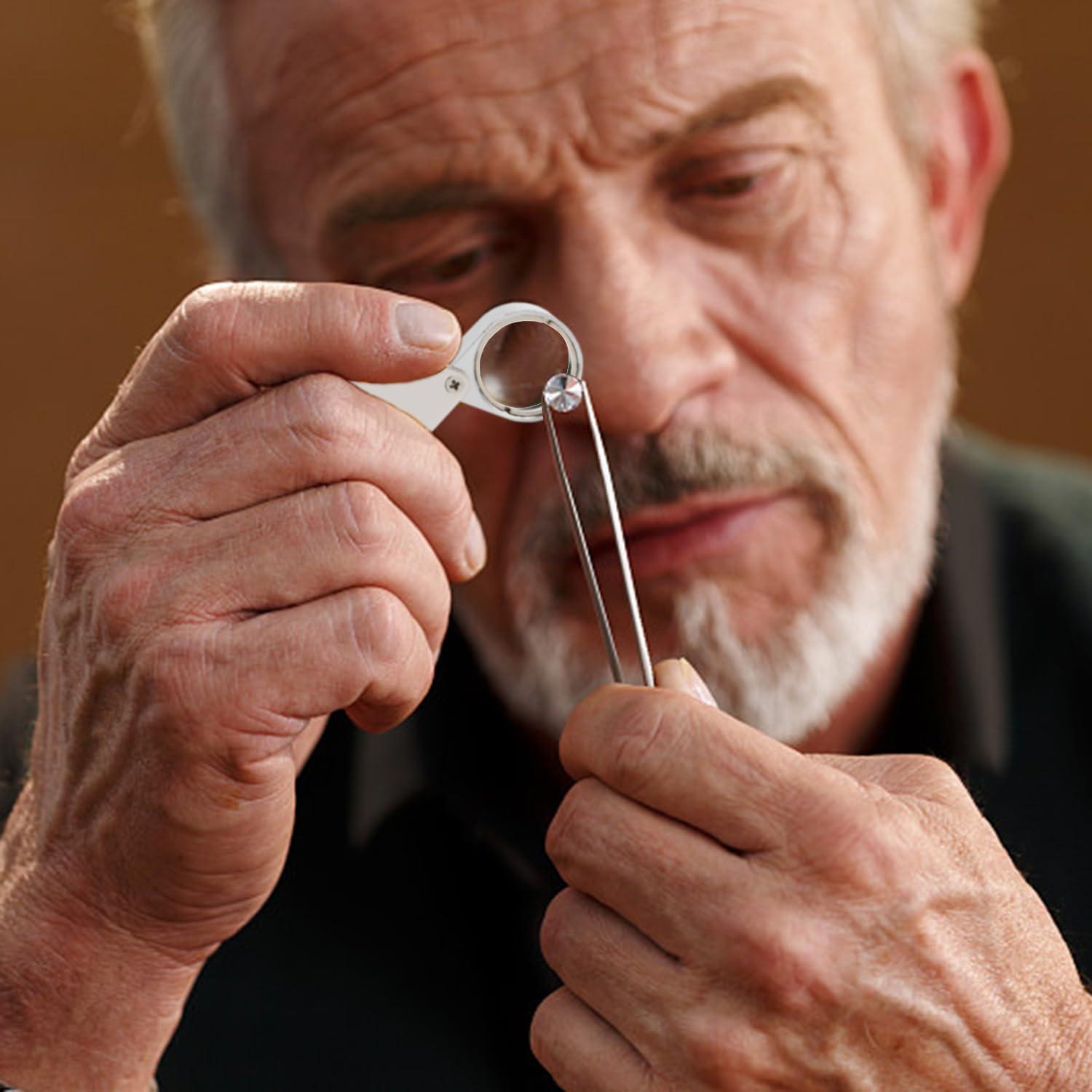 Lupa de Joyero Rongon 30X Plegable para Gemas y Monedas