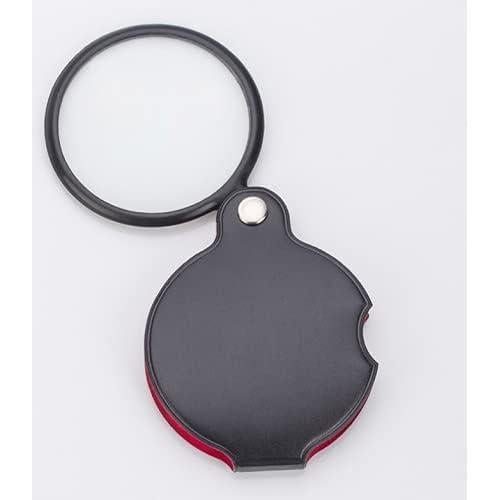 Lupa de bolsillo YOVECATHOU 8X con funda de cuero