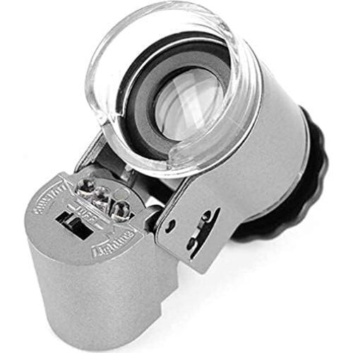 Lupa de Mano IPENNY 50X con Luz LED y UV, Portátil