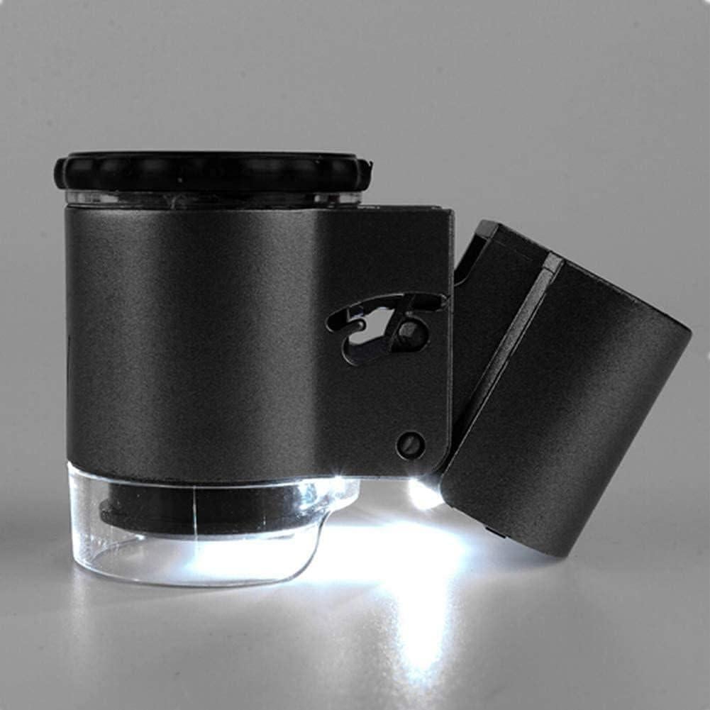 Lupa de Mano IPENNY 50X con Luz LED y UV, Portátil
