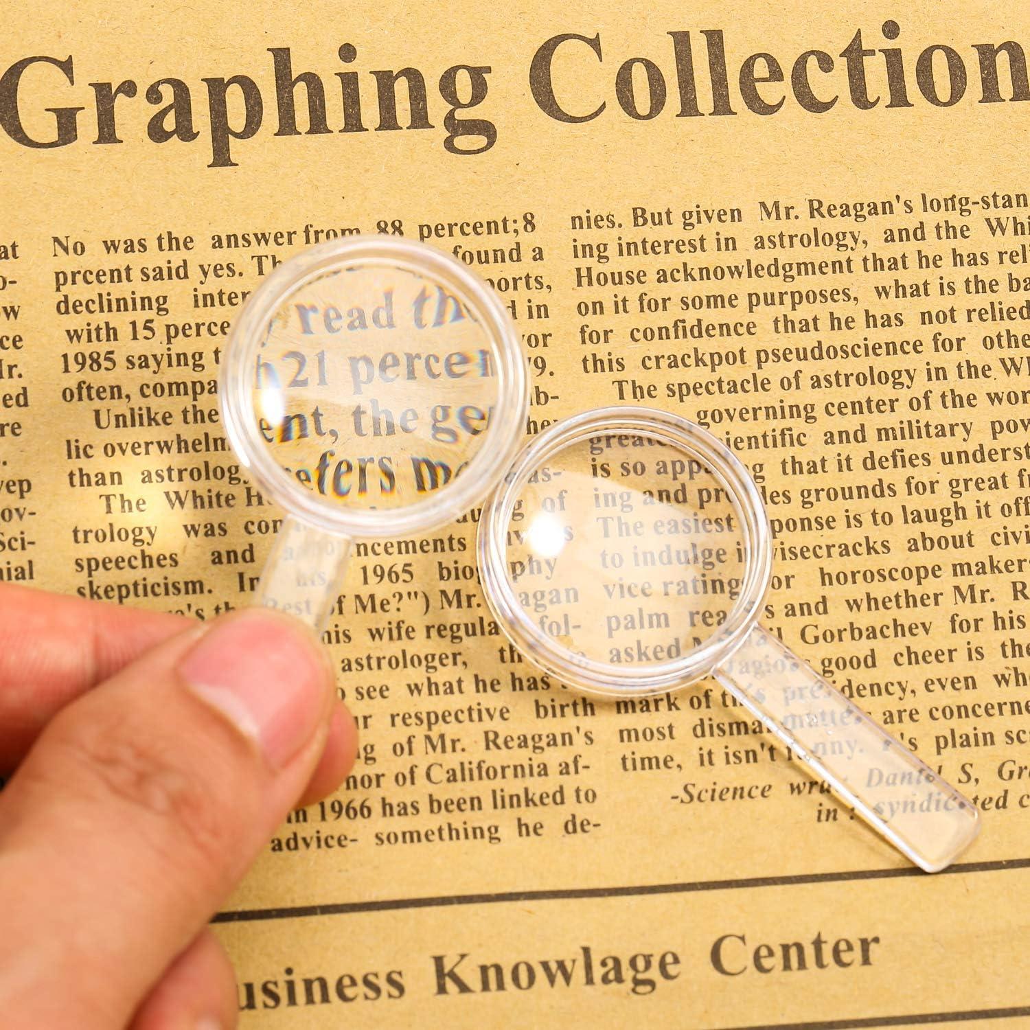 Lupas Plásticas Mini 3X Sumind - 40 Piezas Portátiles