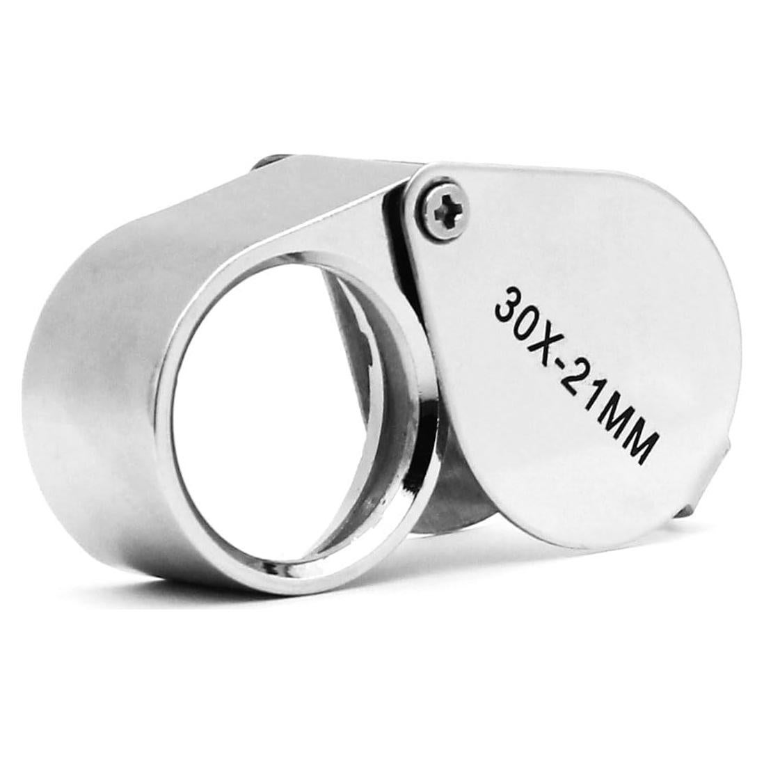 Lupa de bolsillo QiCheng&LYS 30X de vidrio para joyería