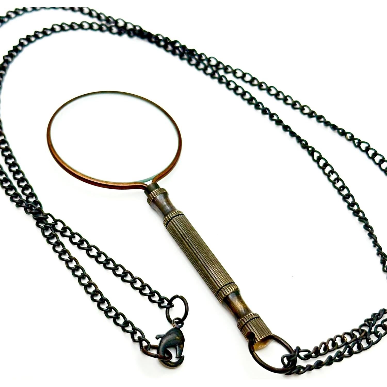 Monóculo de Aumento GeekGifts 10x con Cadena de Latón