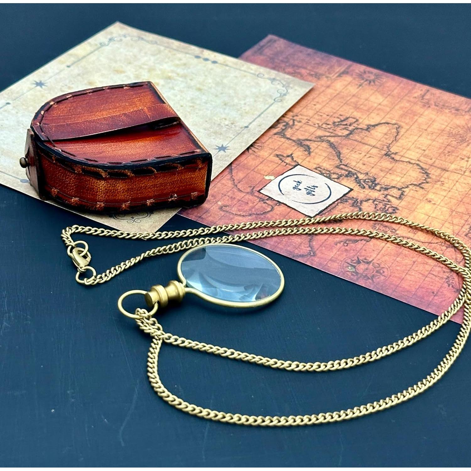 Monóculo de Aumento GeekGifts 10x con Caja de Cuero