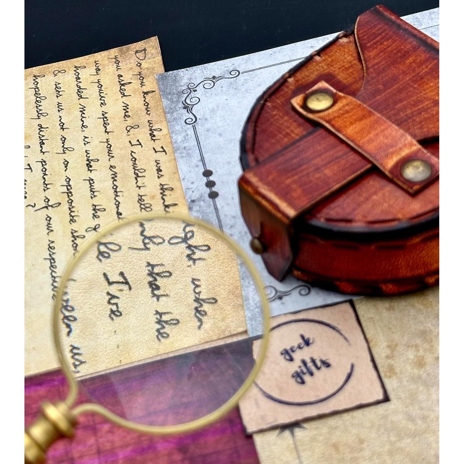 Monóculo de Aumento GeekGifts 10x con Caja de Cuero