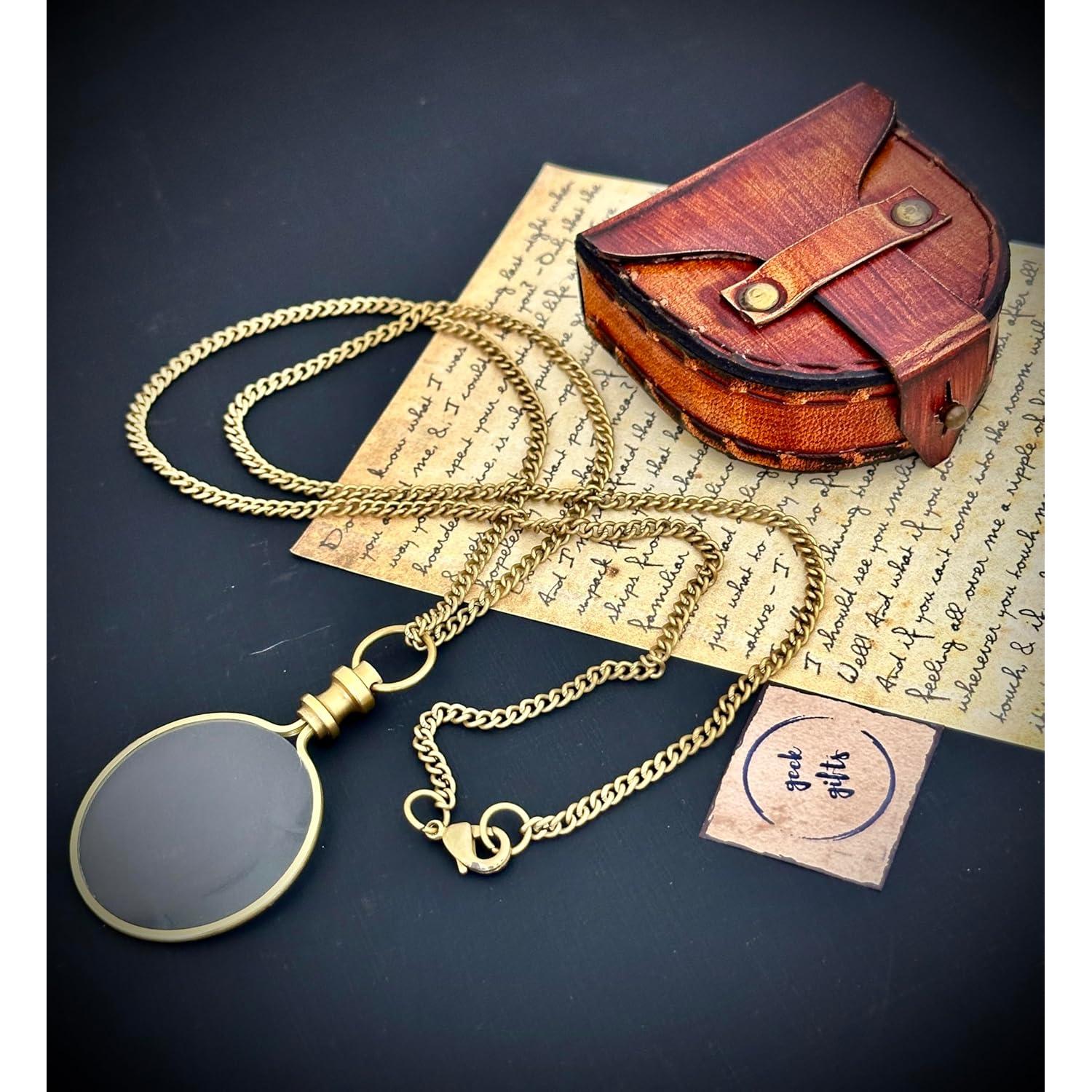 Monóculo de Aumento GeekGifts 10x con Caja de Cuero