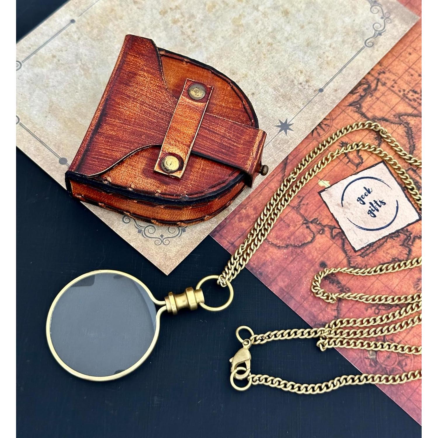 Monóculo de Aumento GeekGifts 10x con Caja de Cuero