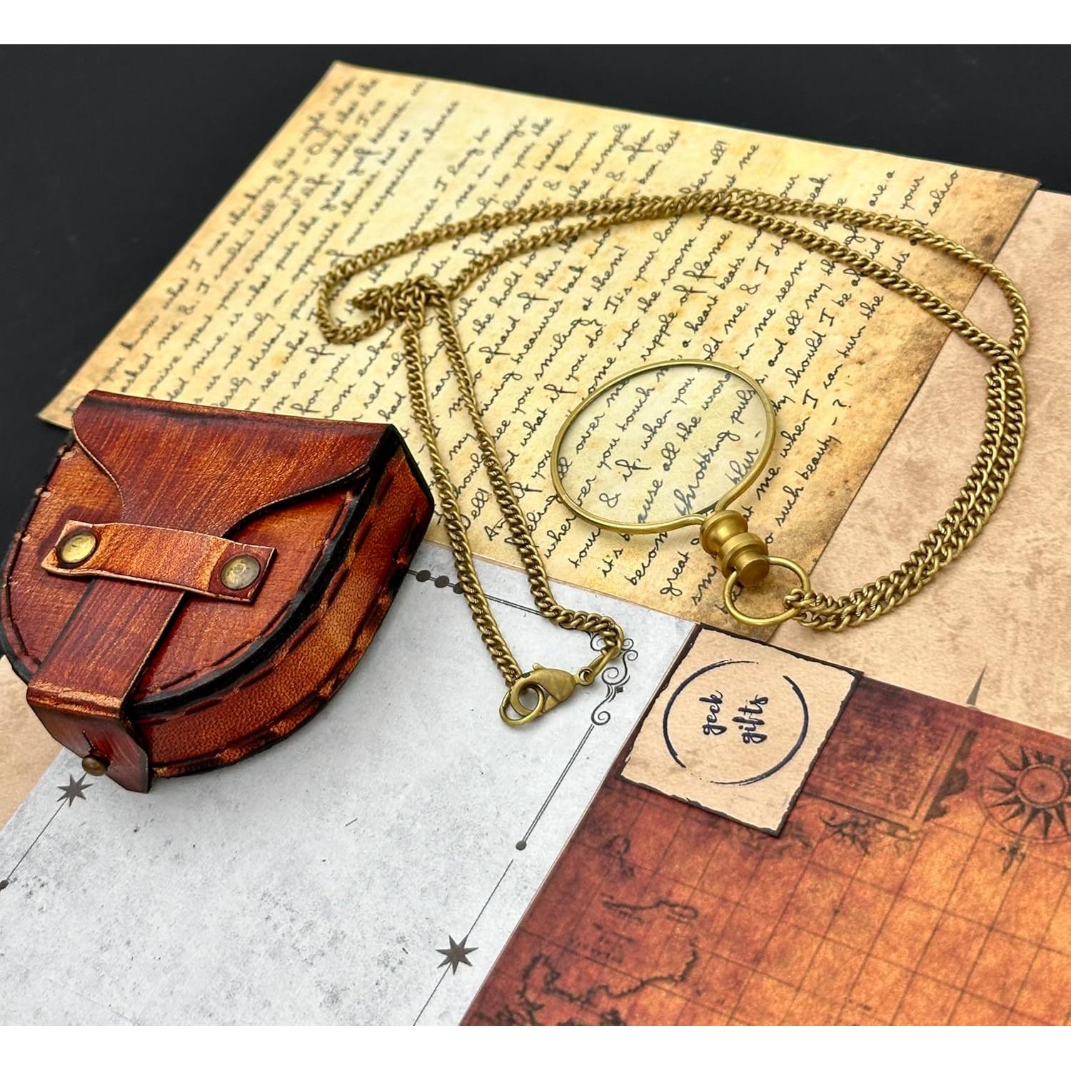 Monóculo de Aumento GeekGifts 10x con Caja de Cuero