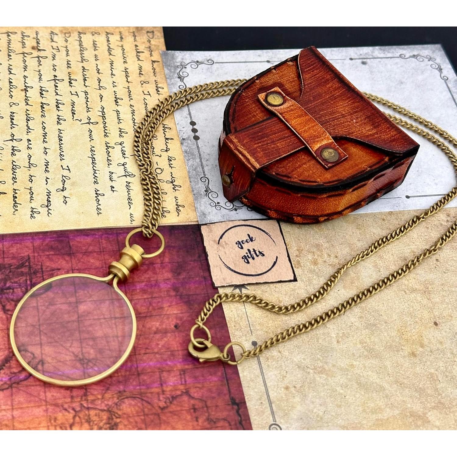 Monóculo de Aumento GeekGifts 10x con Caja de Cuero