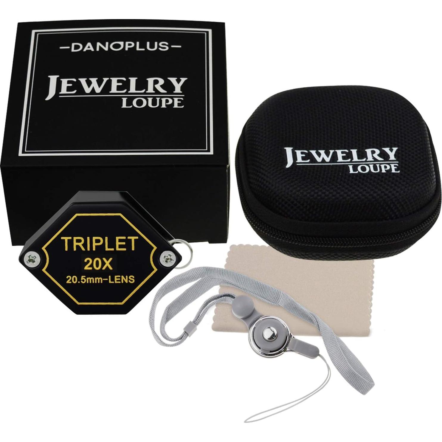 Lupa de Joyería 20x DANOPLUS con Lente Triplete 20.5mm