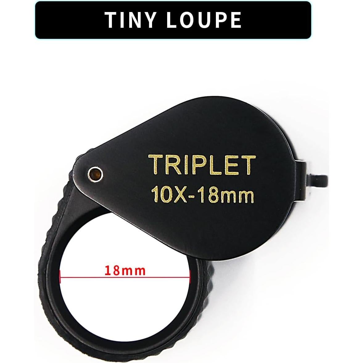 Lupa de Joyero 10X Koparneed con Lente Triplete 18mm