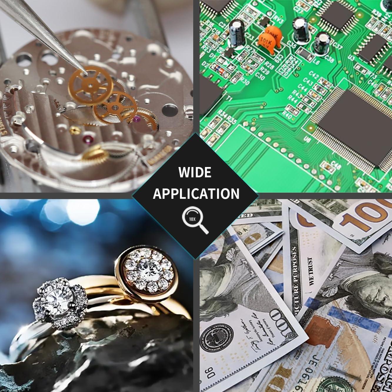 Lupa de Joyero 10X Koparneed con Lente Triplete 18mm