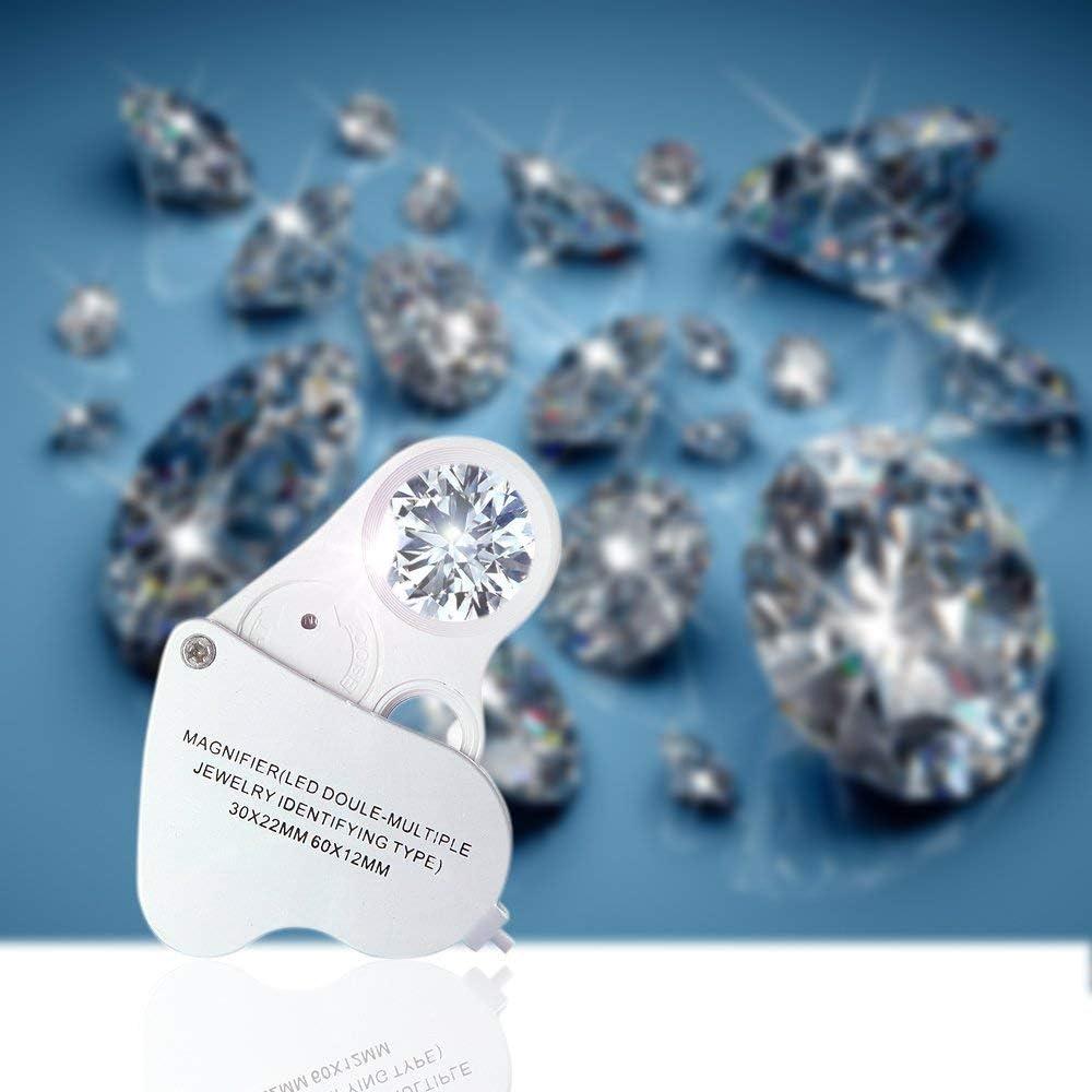 Lupa de Joyería Plegable Dreame 30x 60x LED - Portátil