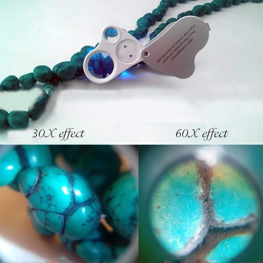 Lupa de Joyería Plegable Dreame 30x 60x LED - Portátil