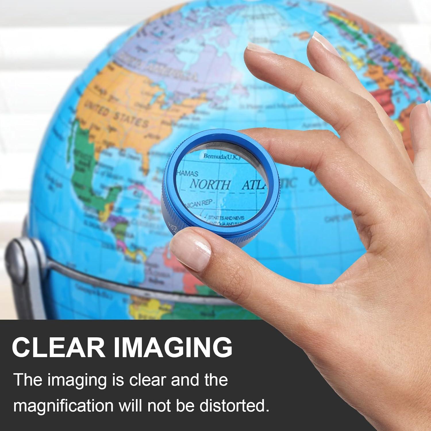 Lupa de Joyero Rongon 30X Azul 40mm para Joyería y Manualidades