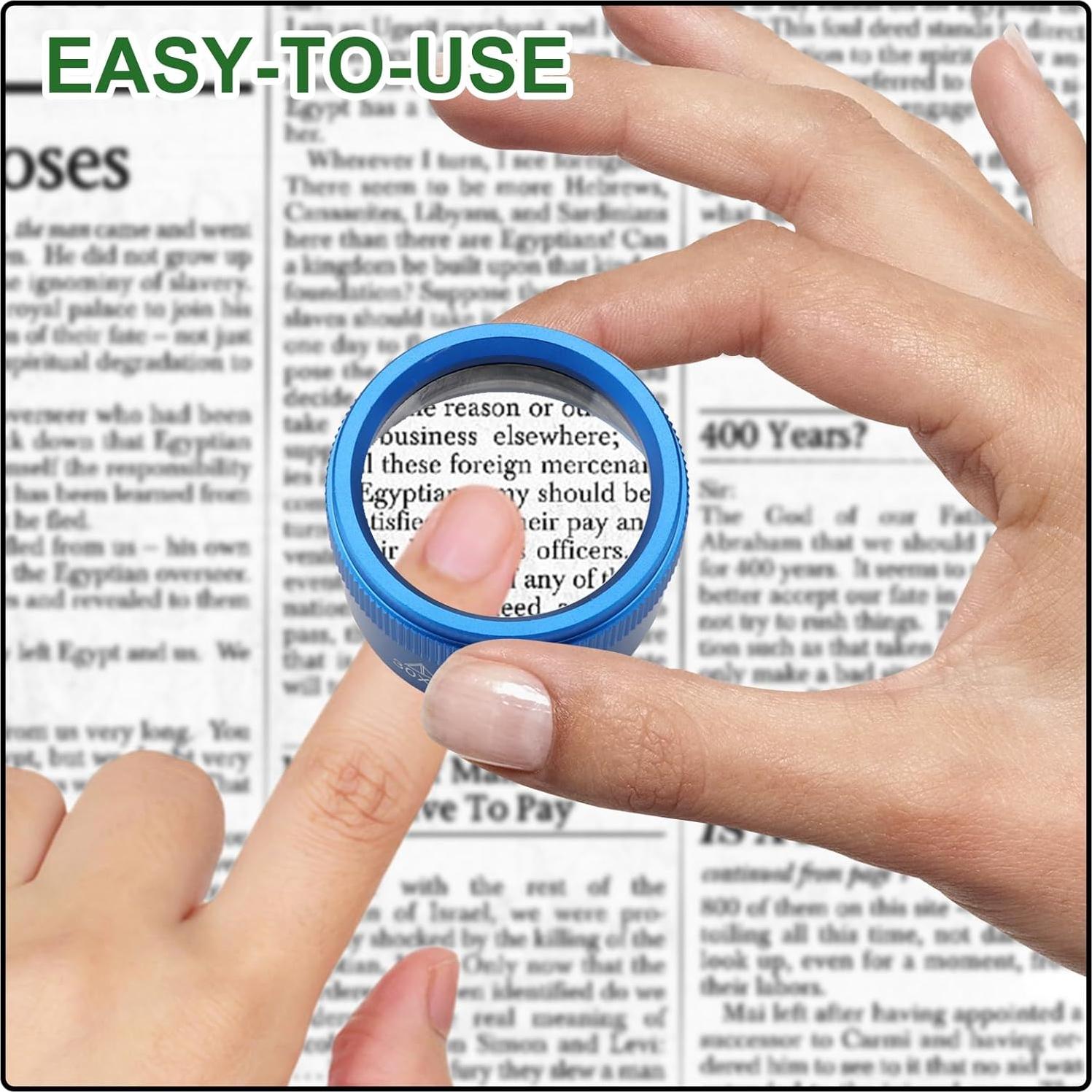 Lupa de Joyero Rongon 30X Azul 40mm para Joyería y Manualidades