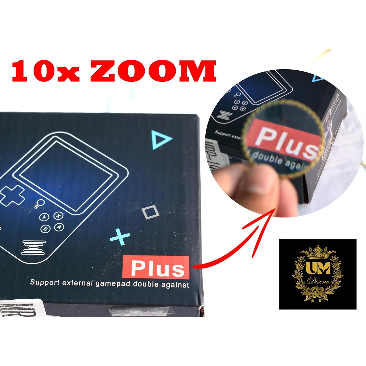 Collar Lupa Vintage UM Diseño 10X Bronce Antiguo 5.08 cm