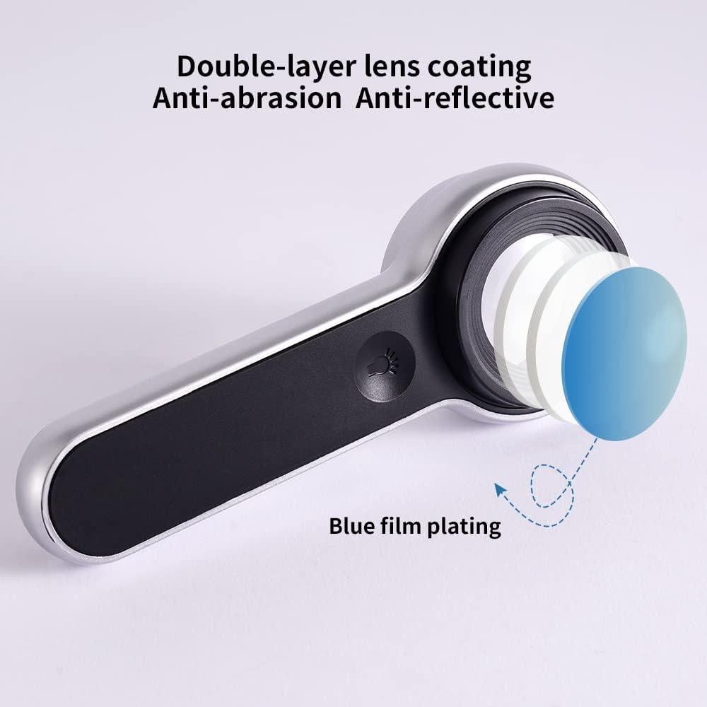 Lupa iluminada recargable LHWCCPIT 60x LED/UV 13.97cm