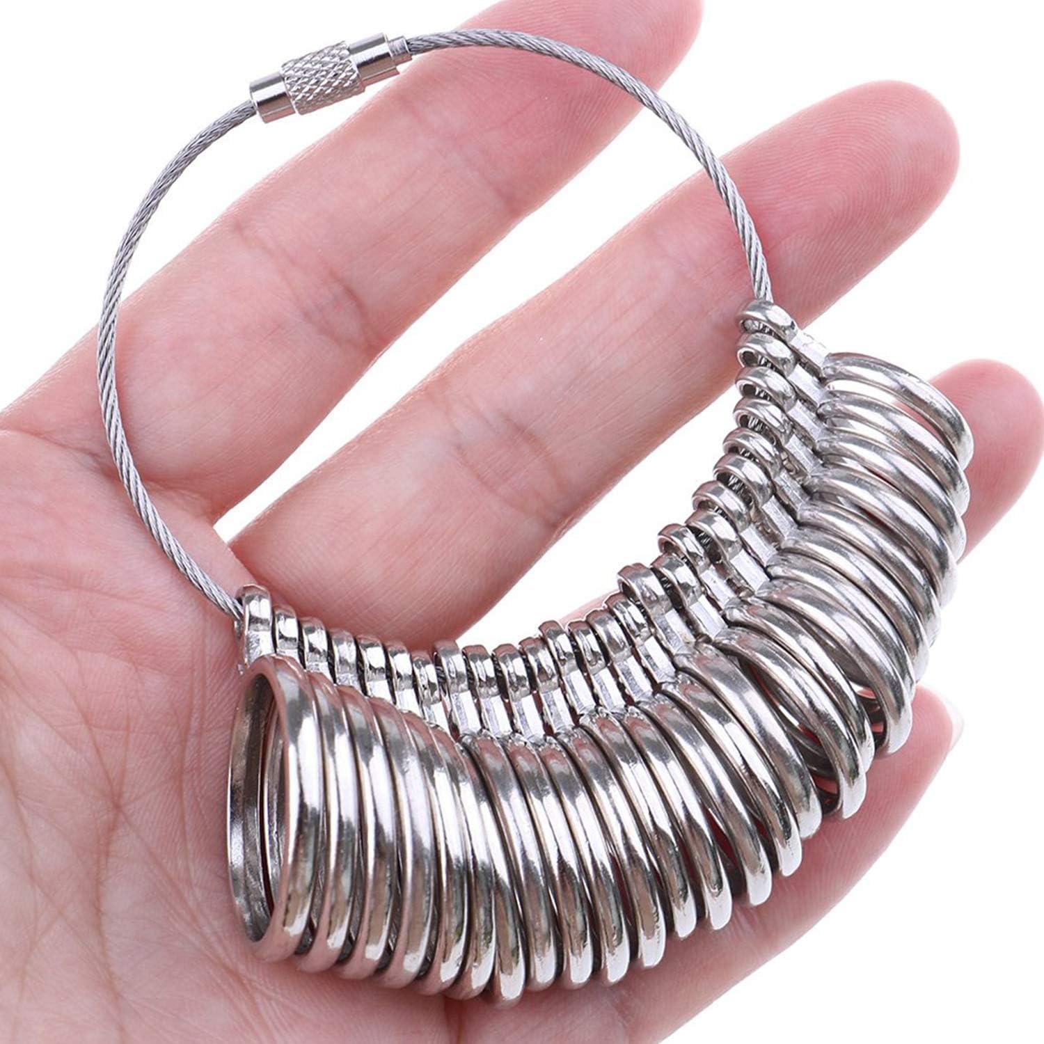 Juego de Medidores de Tamaño de Anillo Inoxidable 0-13 Siweida