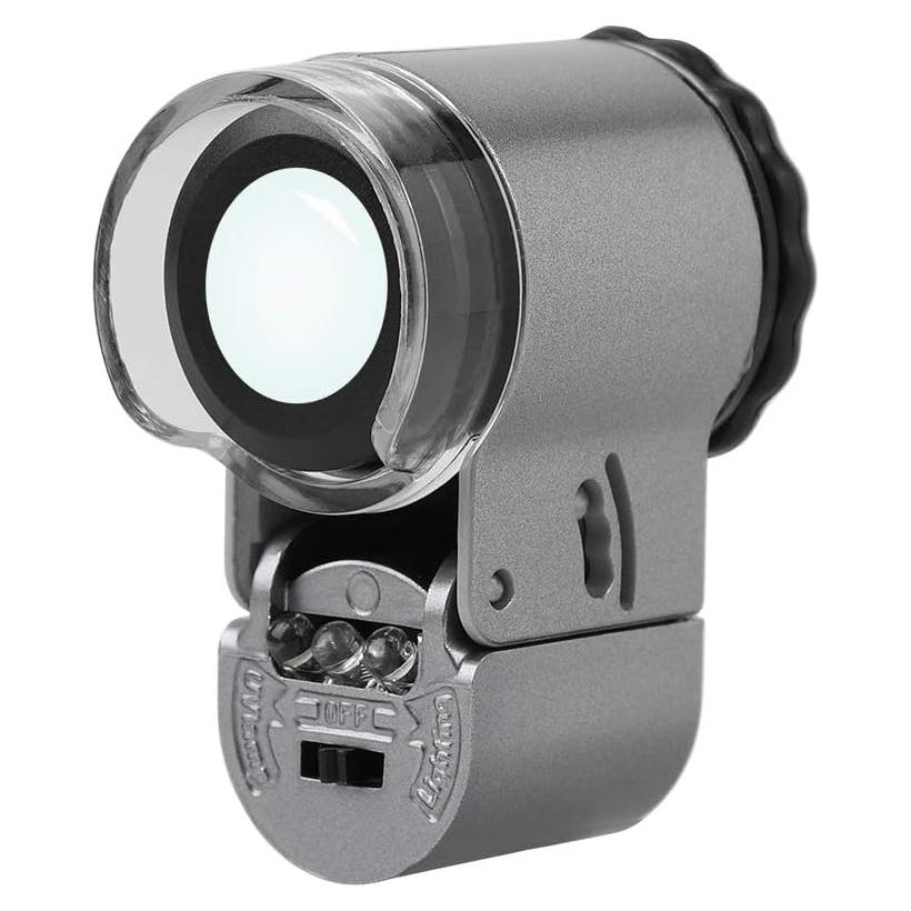 Lupa de Joyería 50X HKSICHENGKEJI con LED y UV