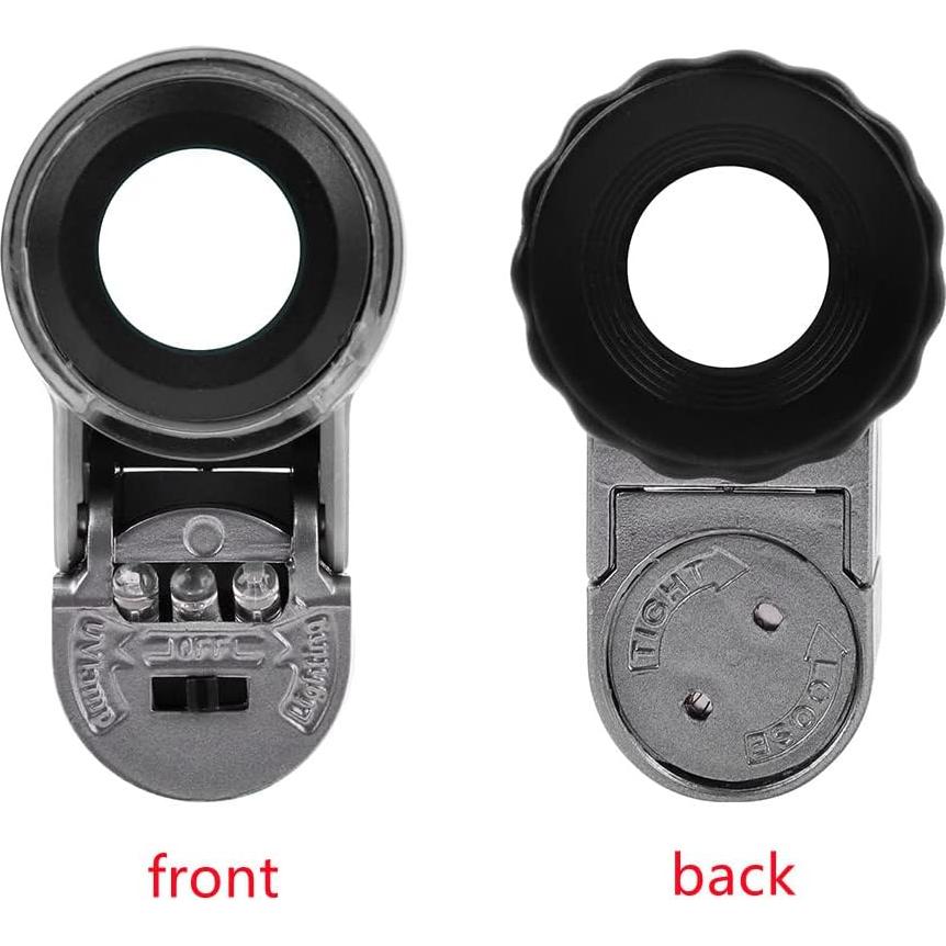 Lupa de Joyería 50X HKSICHENGKEJI con LED y UV