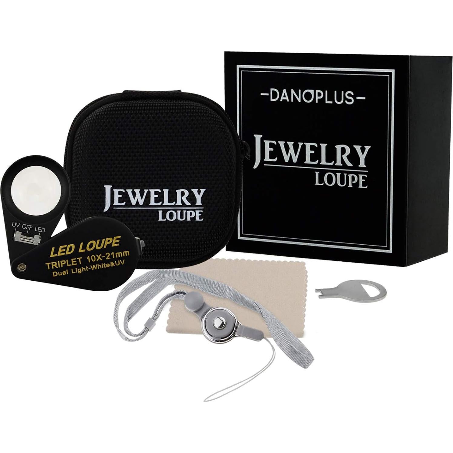 Lupa de Joyería LED UV 10x DANOPLUS KIB-246 21mm