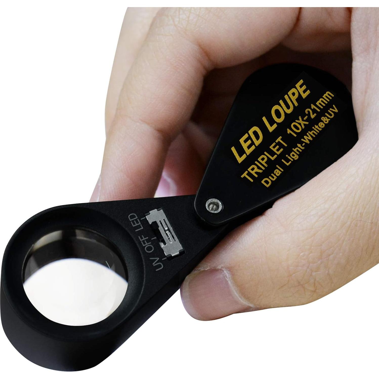 Lupa de Joyería LED UV 10x DANOPLUS KIB-246 21mm