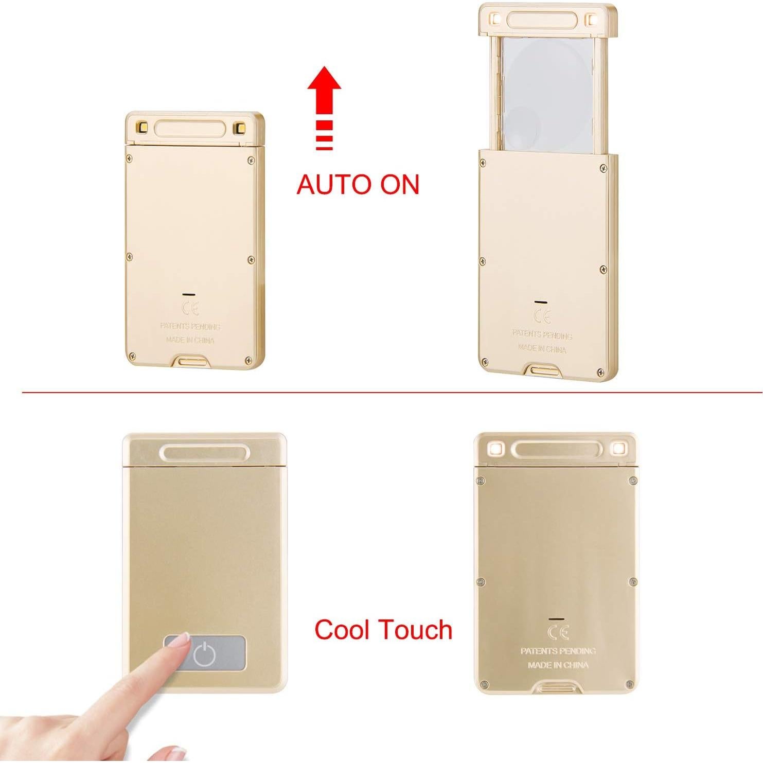 Lupa portátil con luz LED HONWELL 3X 5X - 3 unidades