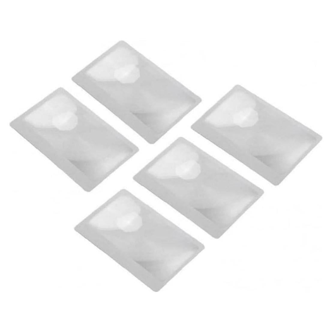 Conjunto de 5 Lupas de Bolsillo 3X Galepromot - Lentes Fresnel