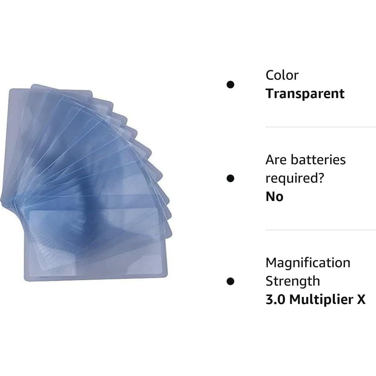 Lote de 12 Lentes Aumentadoras OpticLens 3X 54x85mm