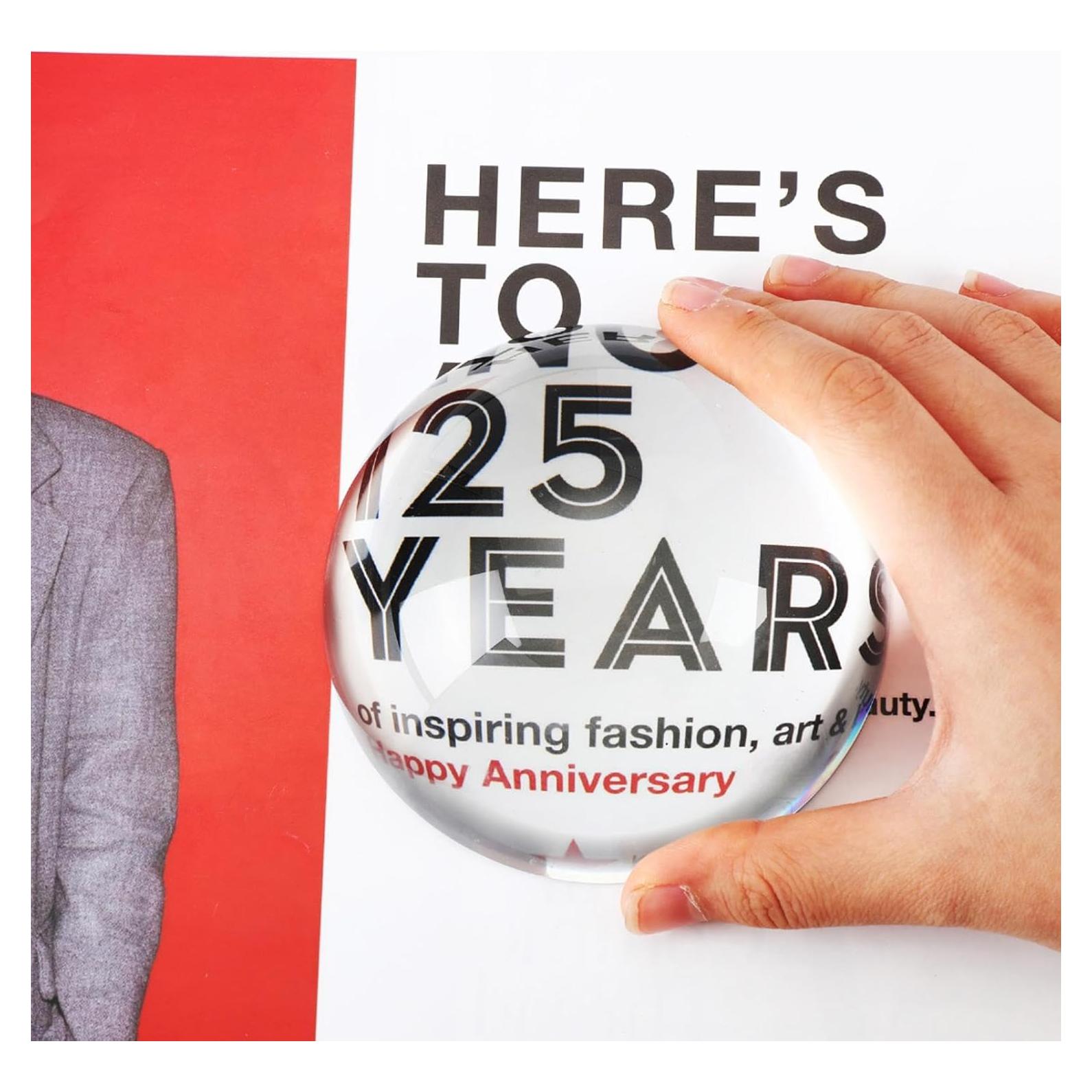 Lente de Aumento Jetec 5X 9.9 cm en Forma de Cúpula con Caja