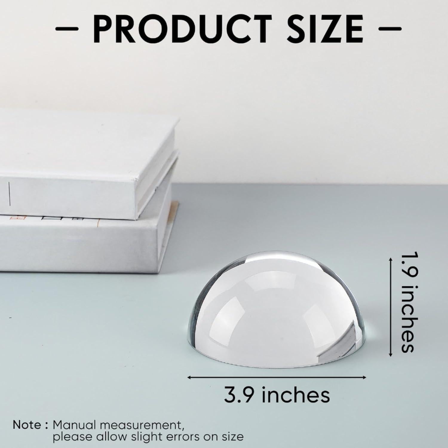 Lente de Aumento Jetec 5X 9.9 cm en Forma de Cúpula con Caja