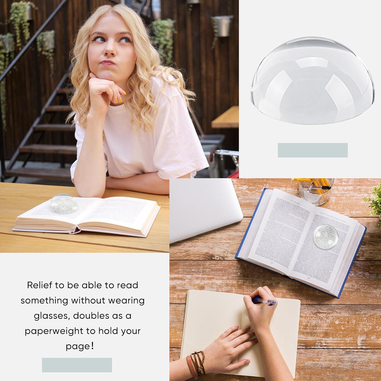 Lente de Aumento Jetec 5X 9.9 cm en Forma de Cúpula con Caja