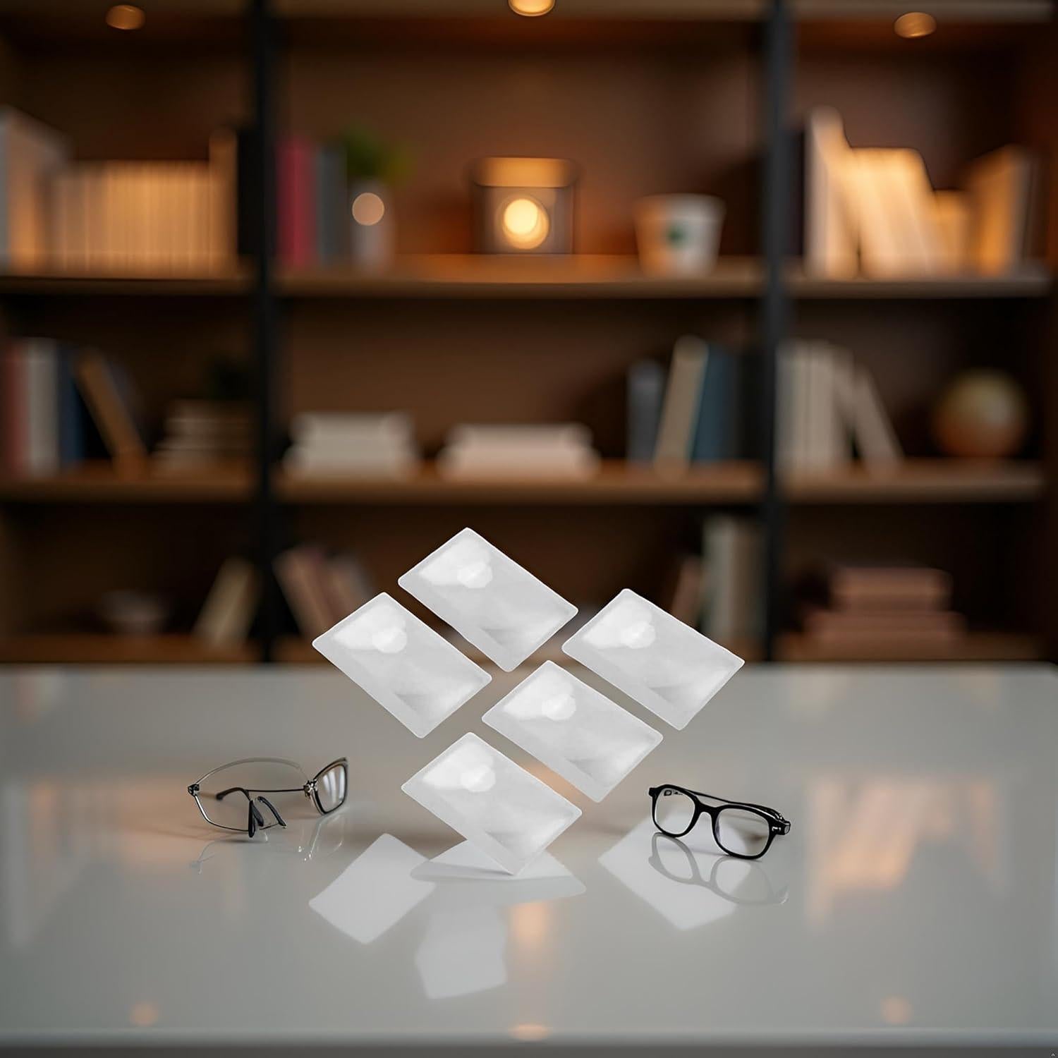 Lupa de bolsillo 3X Sluswallow - 5 lentes Fresnel portátiles