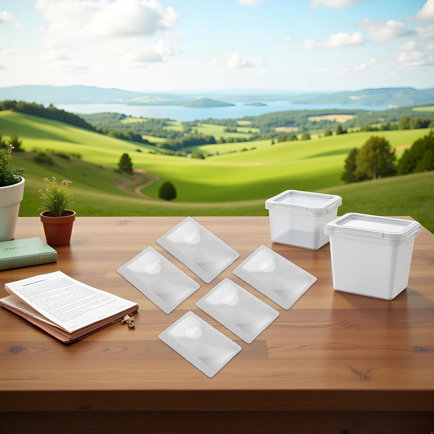 Lupa de bolsillo 3X Sluswallow - 5 lentes Fresnel portátiles