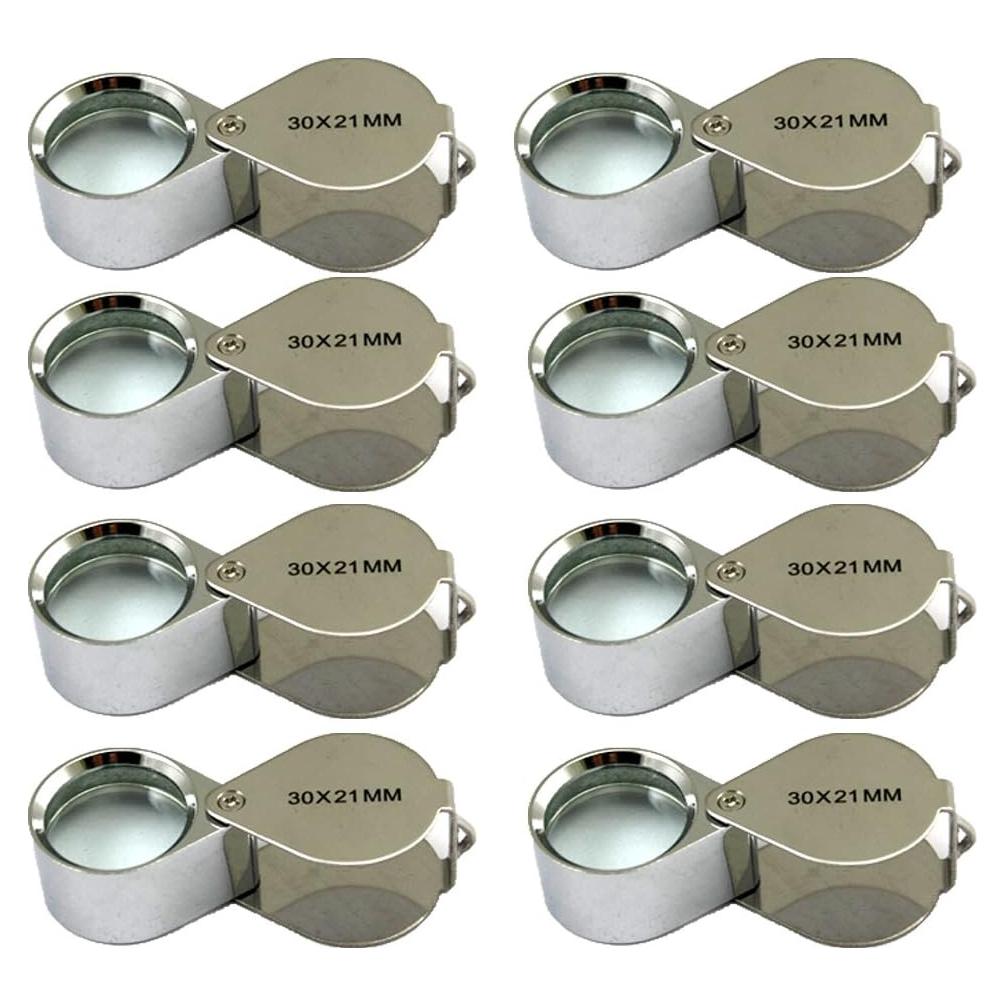 Lupa de Joyería Meximore 30x 8 Piezas con Funda