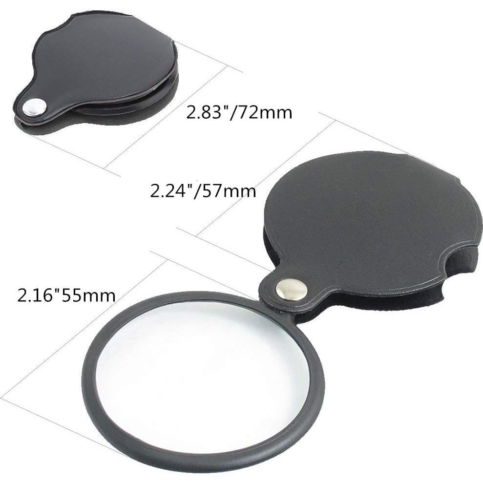 Lupa Plegable de Bolsillo Rongon 5X 60mm para Lectura