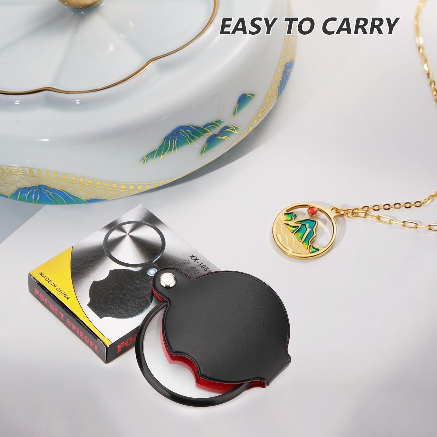 Lupa Plegable de Bolsillo Rongon 5X 60mm para Lectura