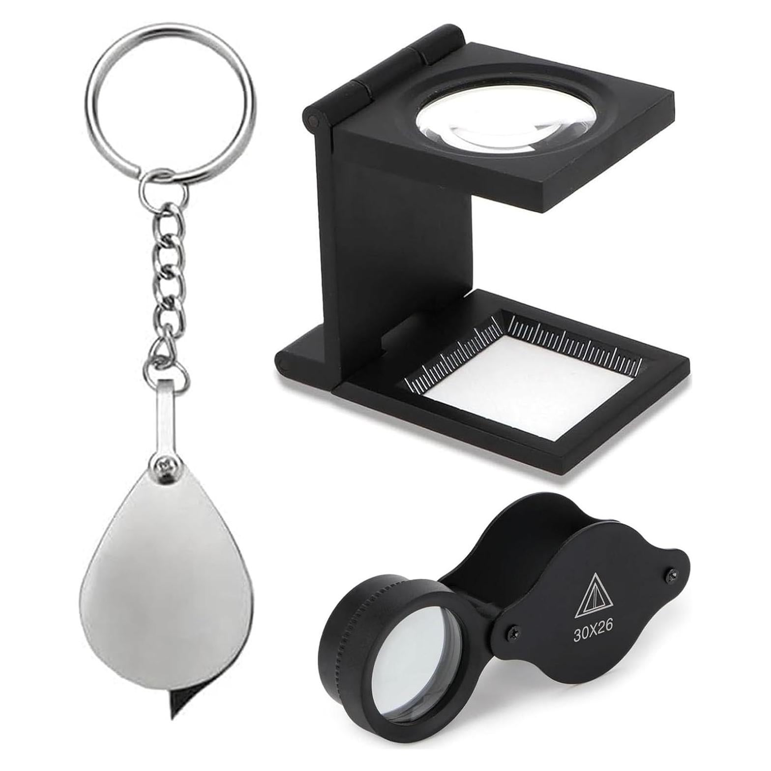 Lupas de Aumento Rongon - Paquete de 3, 10X y 30X