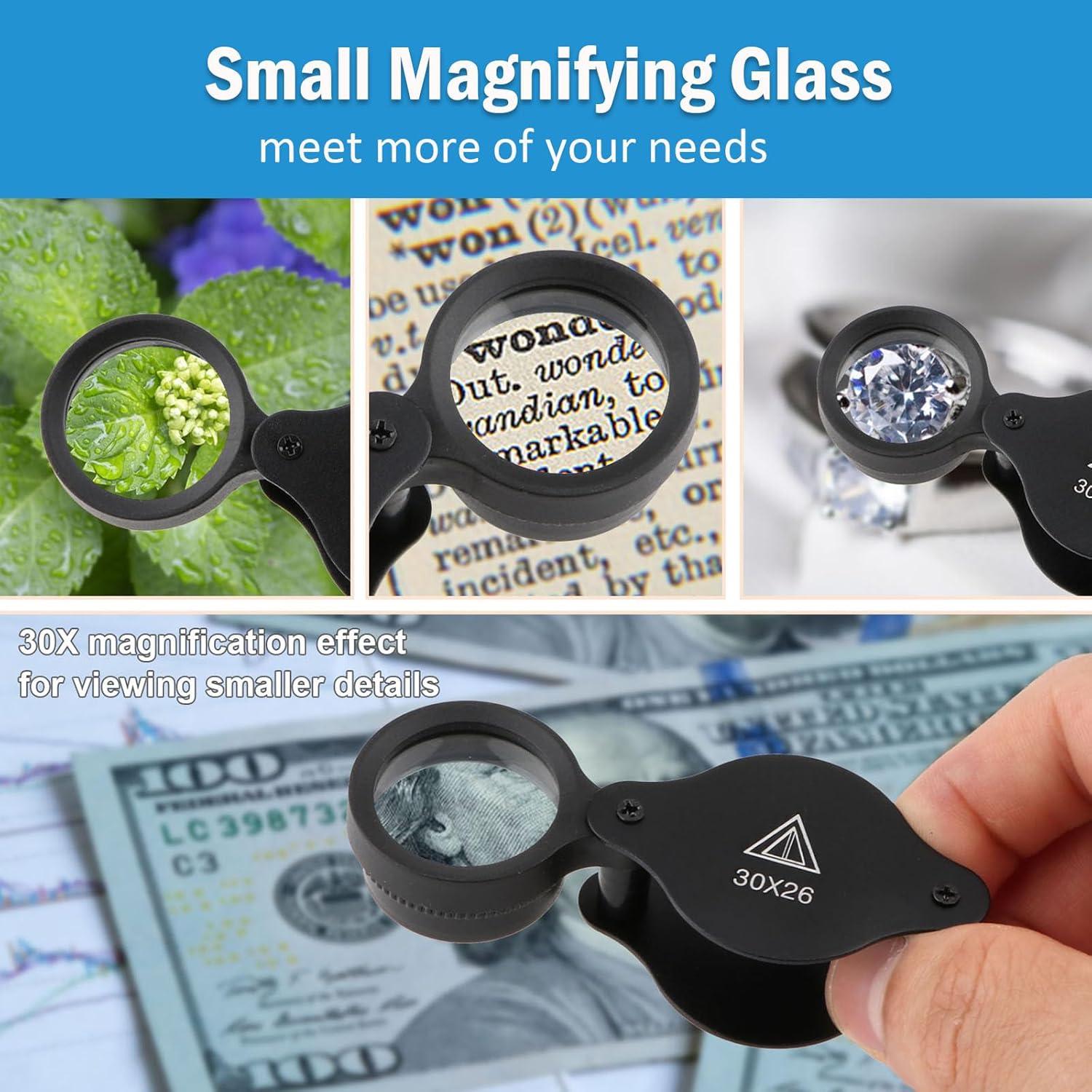 Lupas de Aumento Rongon - Paquete de 3, 10X y 30X