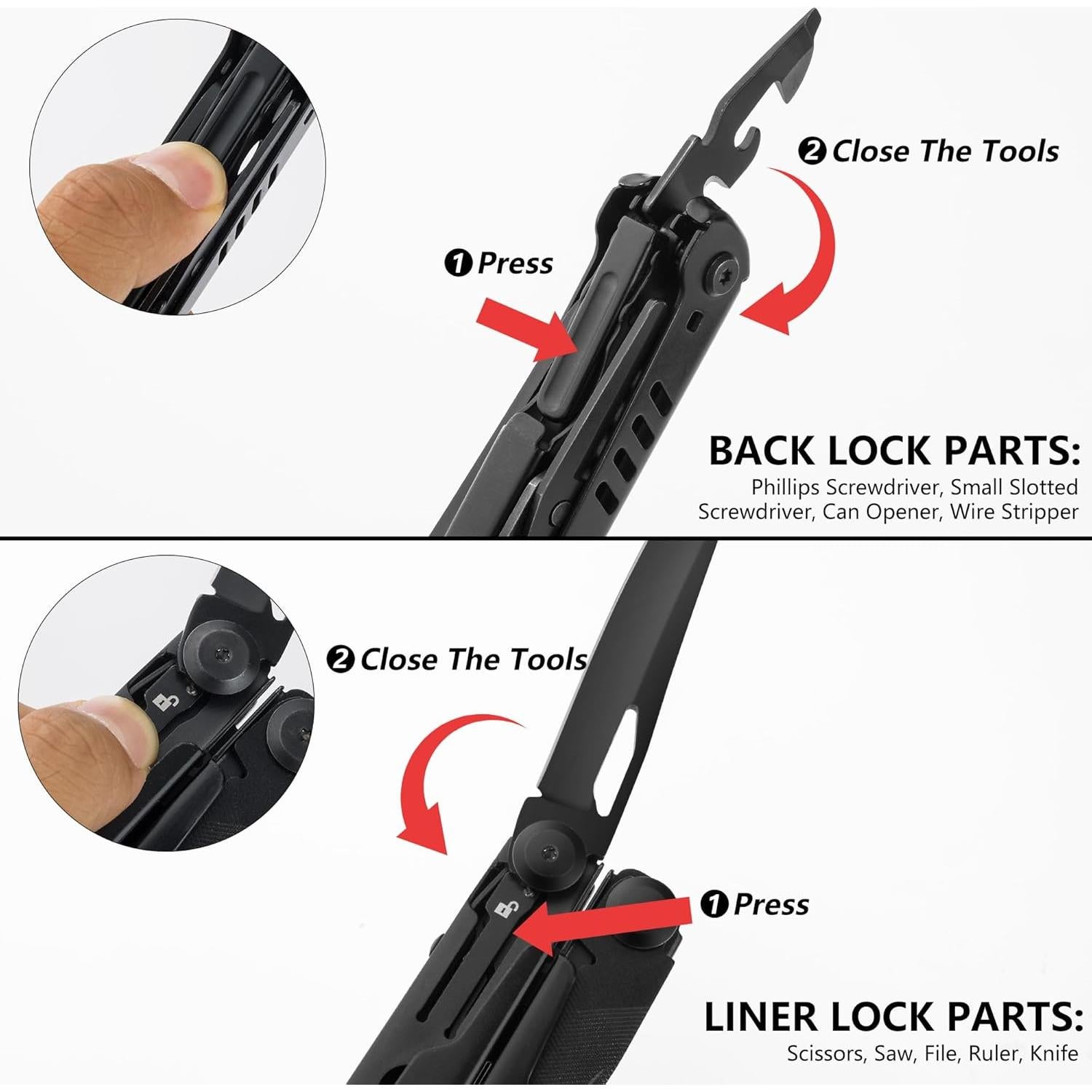 Multiherramienta FLISSA 15-en-1 con Alicates y Funda
