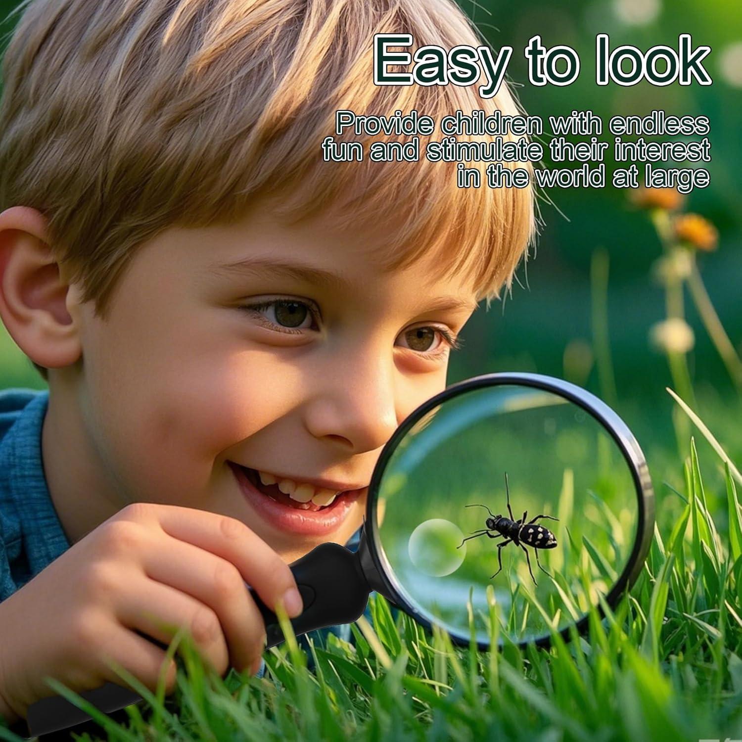 Lupa de Mano Lakei 10X 30X con Lente Acrílica 7.6cm