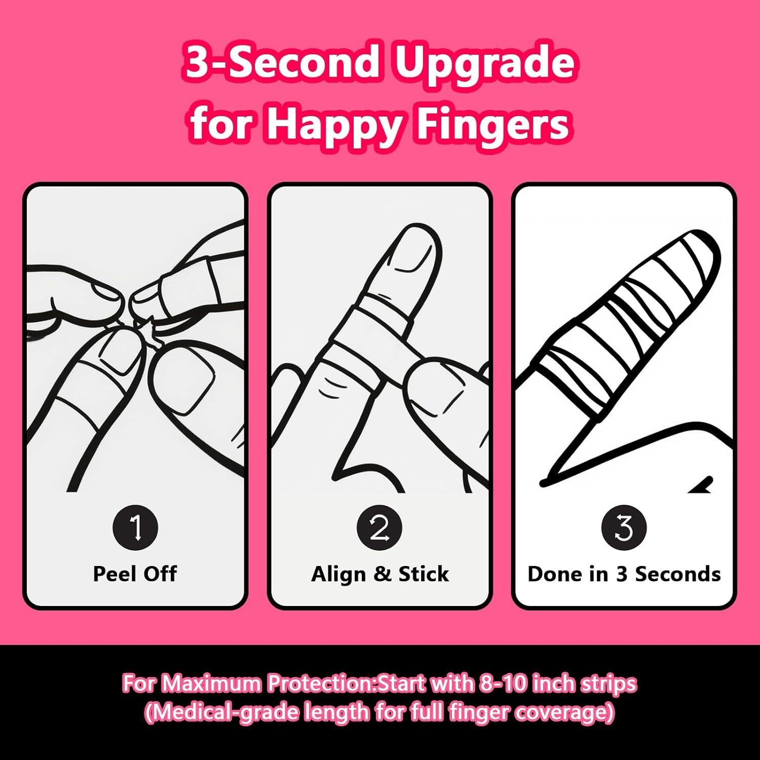 Dedales de Coser NoetSauesrfs - Paquete de 3 Cinta de Algodón Rojo