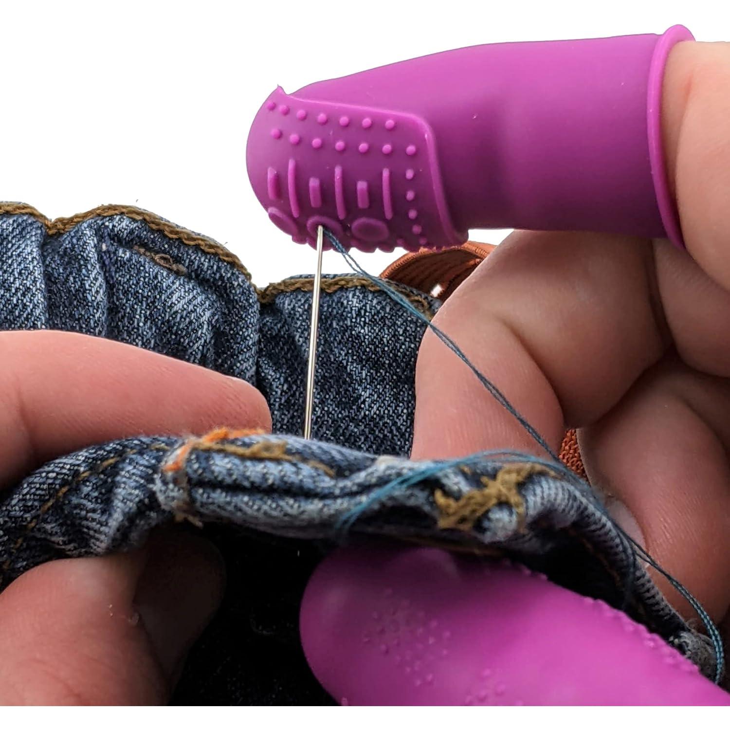 Dedales THIK-Grip de Silicona Hipoalergénica - Paquete de 100