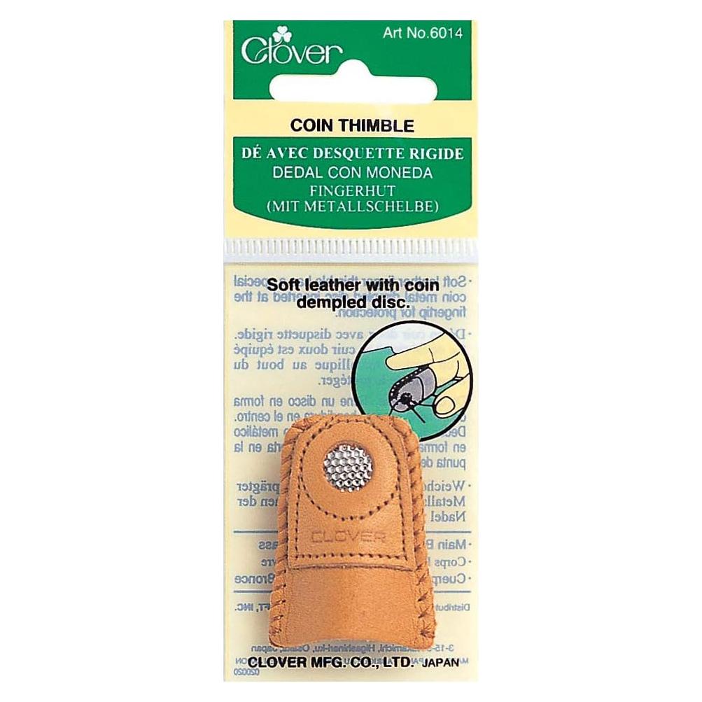 Dedal de cuero Clover Coin #6014 - Tamaño único