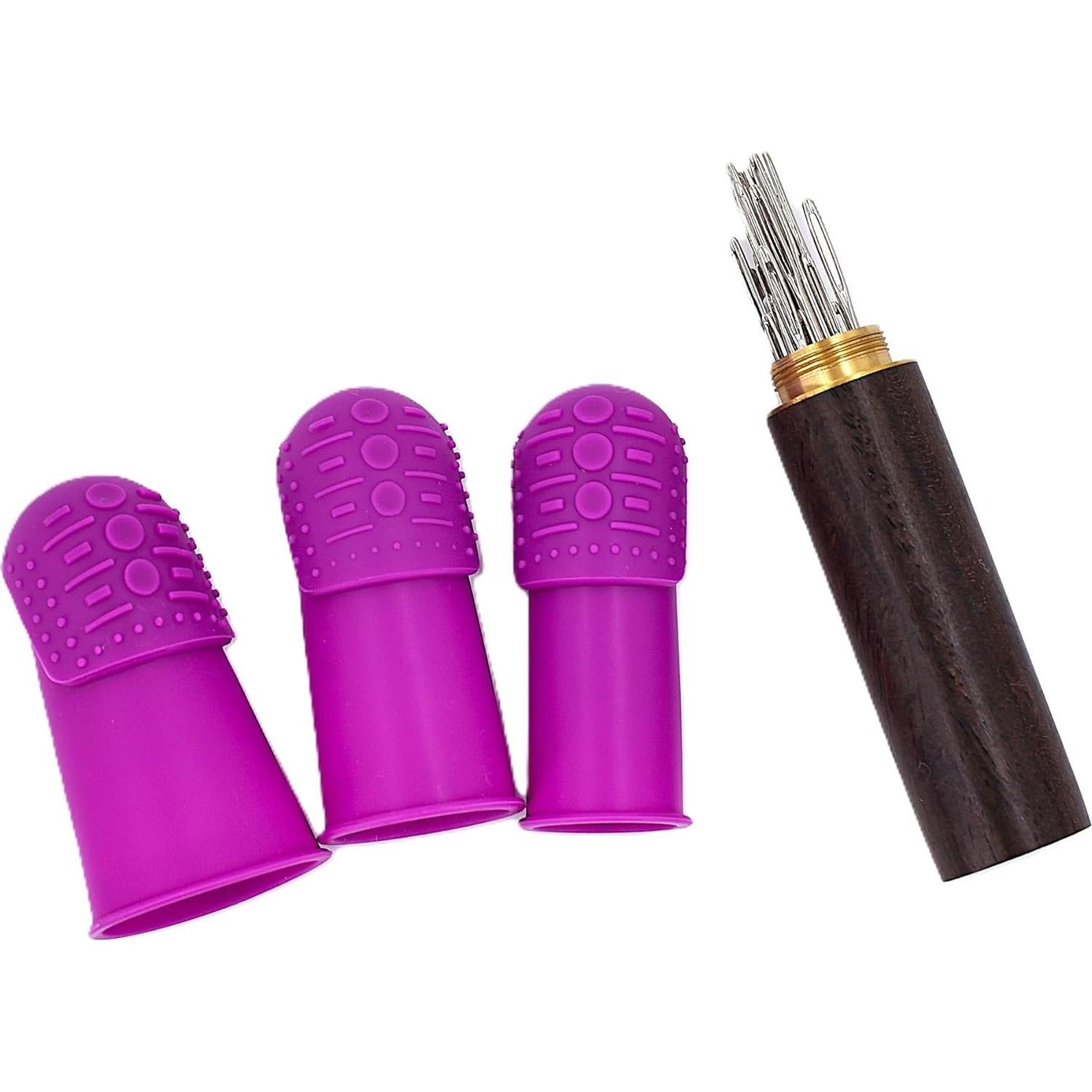 Dedales THIK-Grip de Silicona Hipoalergénica - Juego de 3